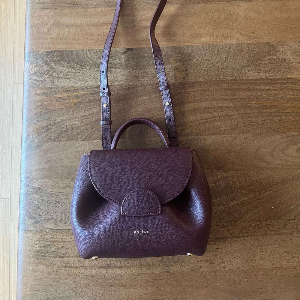 Polene purse - burgundy